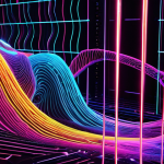 "A dynamic, high-tech AI recommendation system interface. Abstract glowing data streams flow and converge, with some subtle distortions or 'data drift' represented by chaotic patterns or color shifts within the flow. In the background, a digital, chameleon-like entity observes and adapts. The scene conveys a sense of complexity, constant change, and the need for vigilance. Futuristic, intricate data visualization, deep learning, challenging, vivid colors, neon glow, intricate lines, high-resolution."