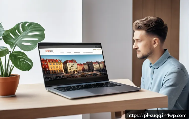 AI 추천 시스템의 데이터 수집 방법 - A modern digital workspace scene showing a young Polish user interacting with a personalized e-comme...